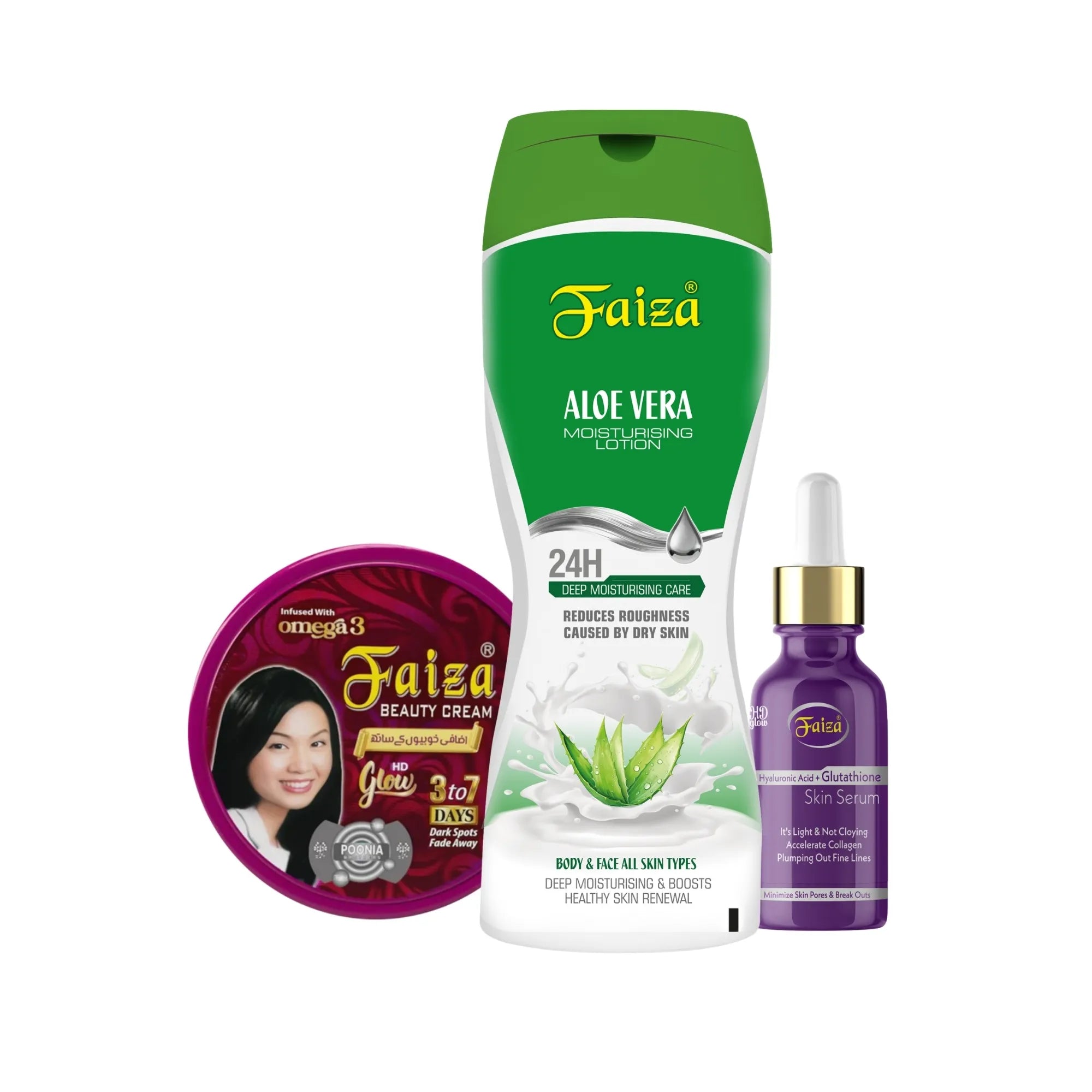 Hydration and Glow Combo  Faiza Beauty Cream
