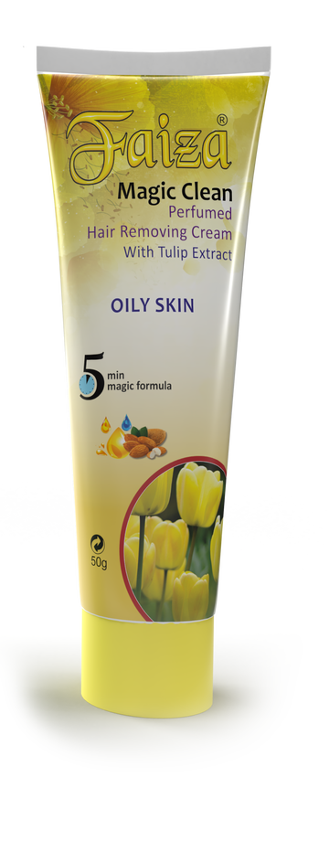 Faiza Hair Removing Cream Tube – Tulip Extract formula for painless and smooth hair removal, enriched with skin hydration and soothing care – 100% Original