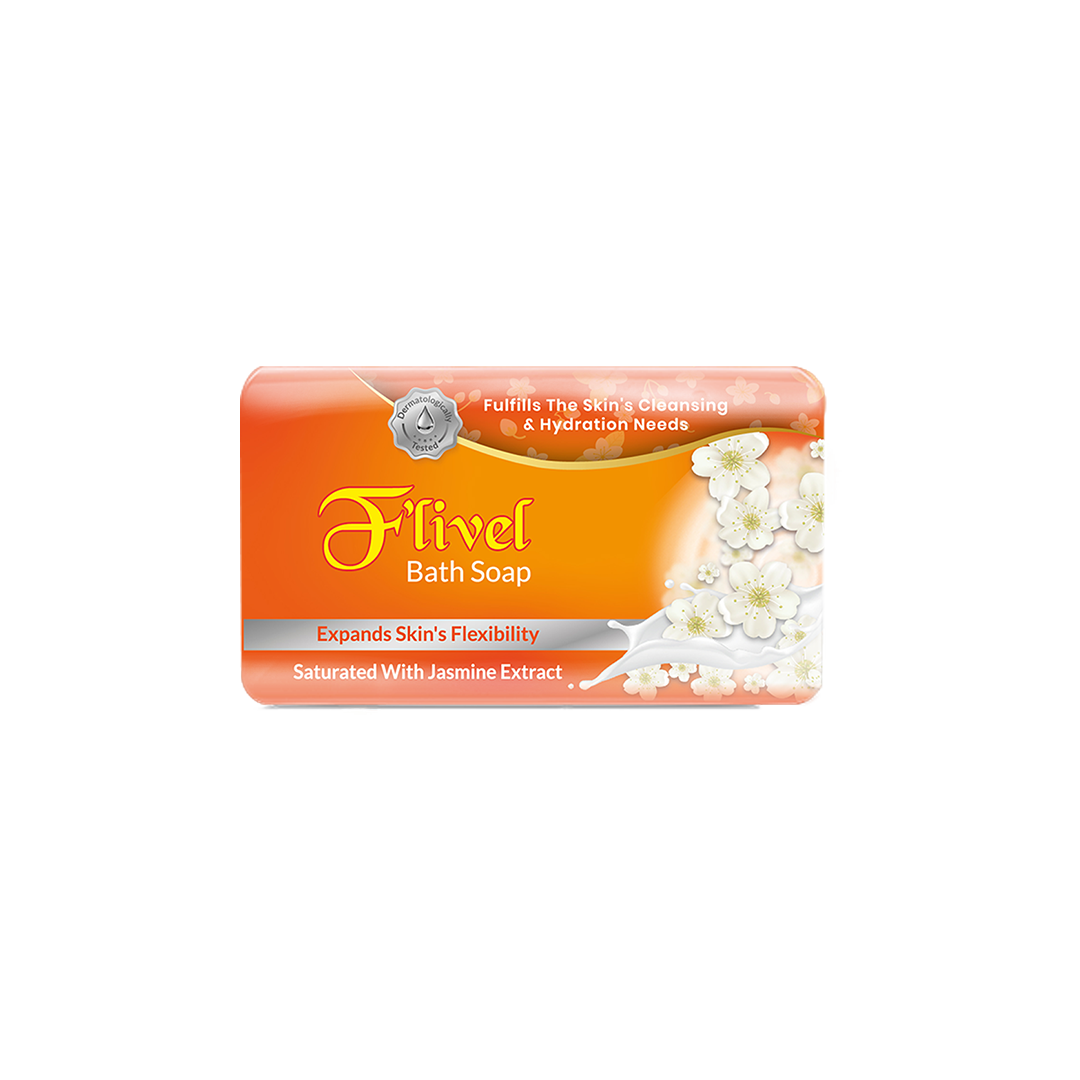 F'LIVEL Bath Soap – Jasmine Extract, Gentle Cleansing & Refreshing 95 Gram & 125 Gram