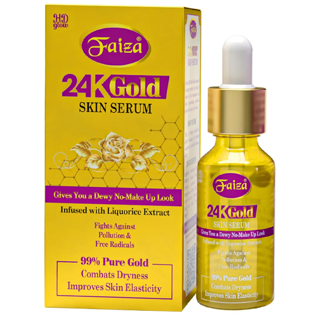Faiza 24K Gold Skin Serum – Radiance & Glow