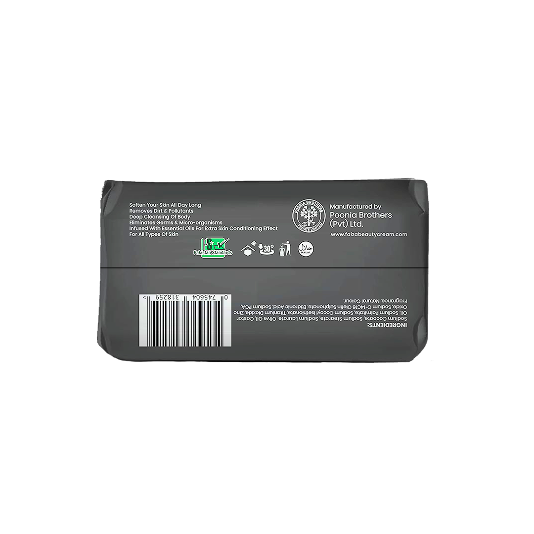 F'LIVEL Bath Soap – Charcoal – 95 Grams & 125 Grams | Deep Cleansing & Detoxifying Body Soap