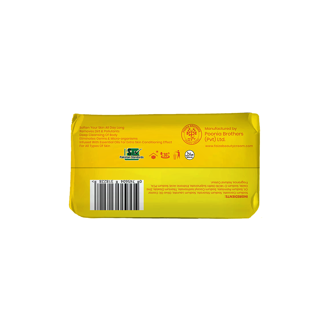 F'LIVEL Bath Soap – Lemon Extract – 95 Grams & 125 Grams | Deep Cleansing & Brightening Body Soap