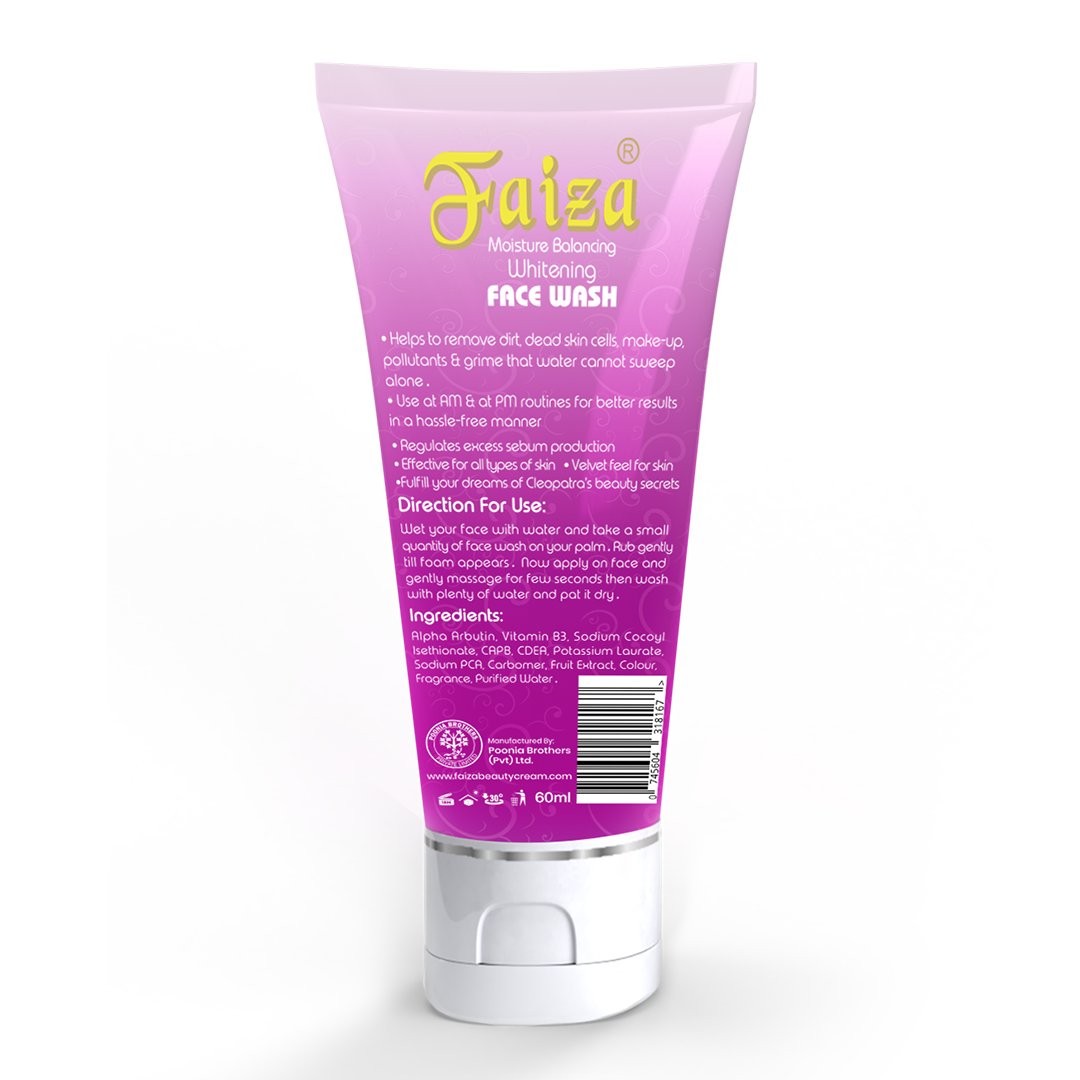 Faiza Moisture Balance Whitening Facewash – Gentle