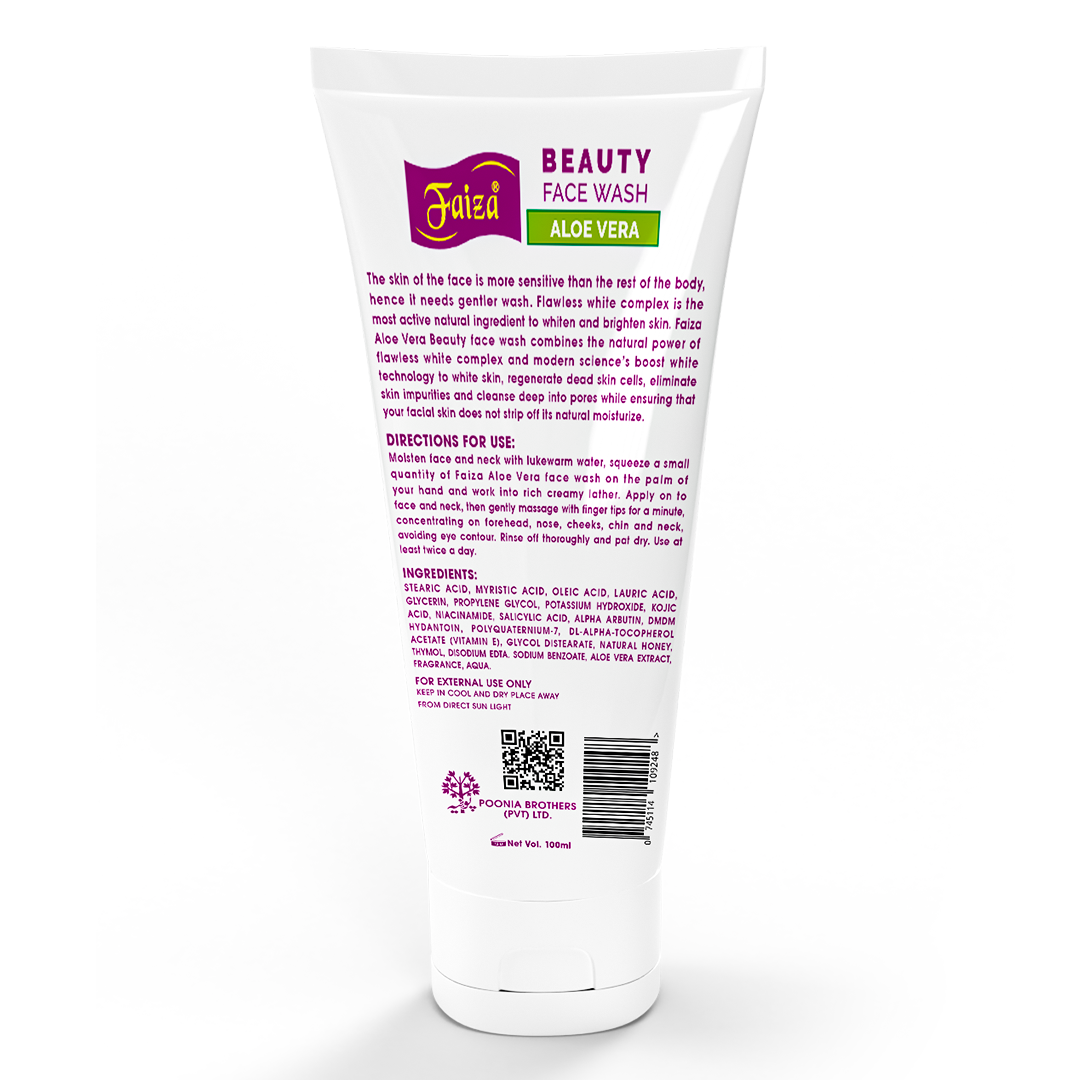 Faiza Aloe Vera Facewash – Hydrating Daily Cleanser