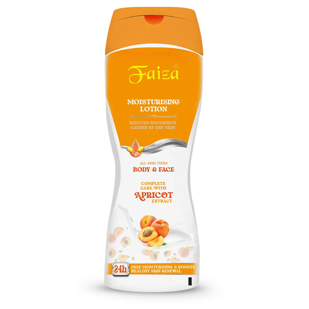 Faiza Moisturizing Lotion 100ml & 200ml Apricot – Nourishing & Radiant Skin