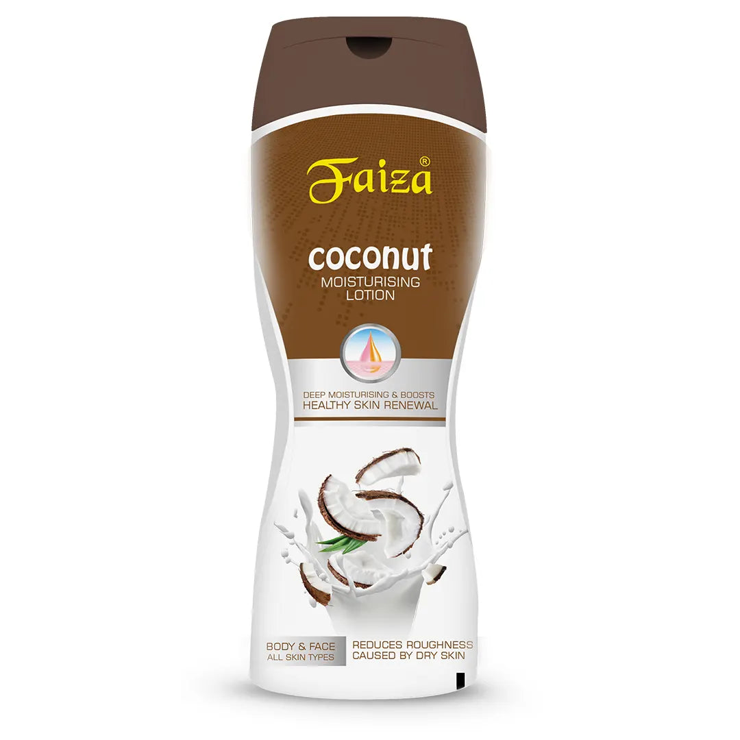 Faiza Moisturizing Lotion 100ml & 200ml Coconut – Deep Hydration & Smoothness