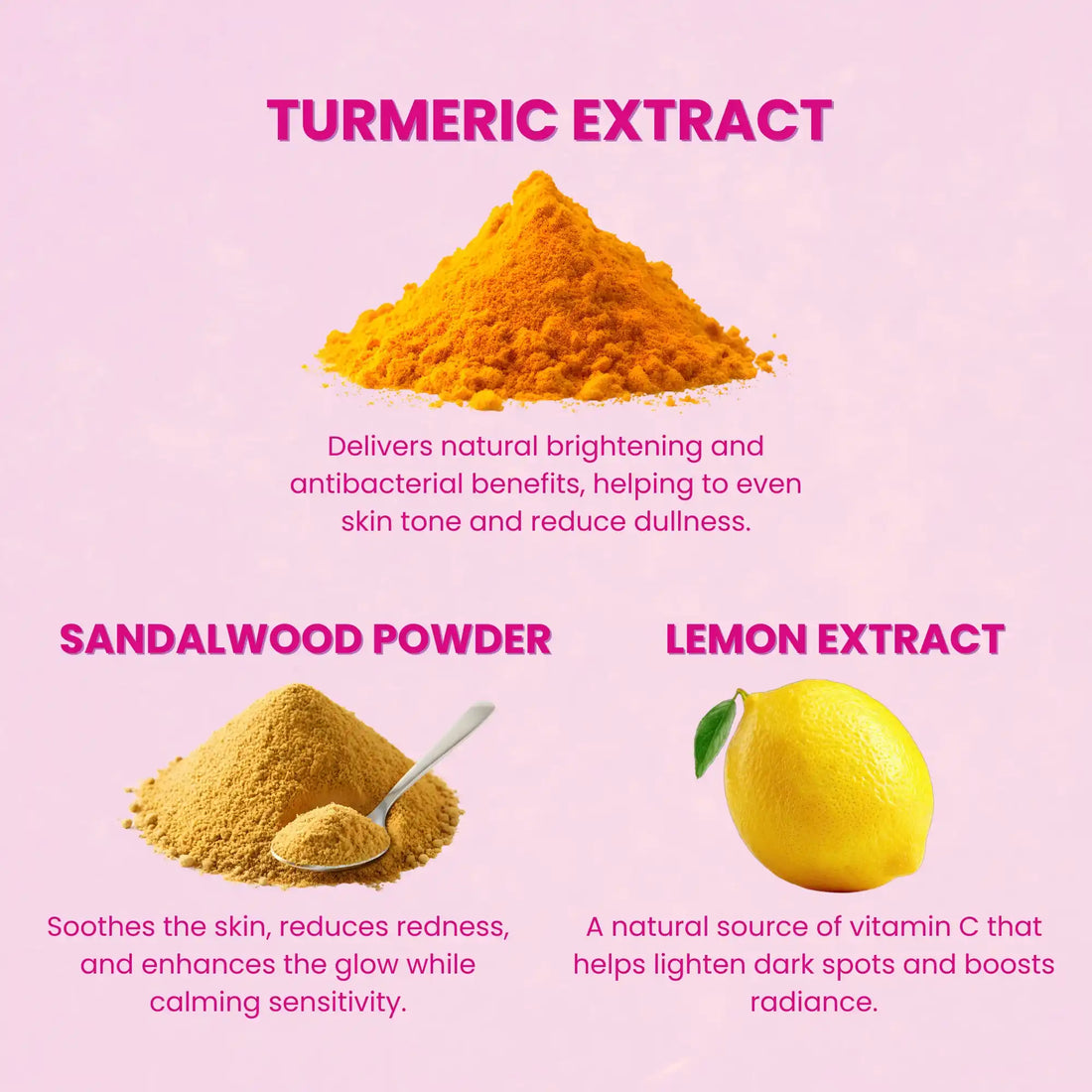 Faiza Turmeric Cream Bleach Skin Booster, Advanced Formula with HD Glow. Removes Tan & Pigmentation, leaving skin soft & glowing. Contains Diamond Ash, Vitamin A, Milk Protein. Image shows product packet, woman's face, and fresh turmeric roots.