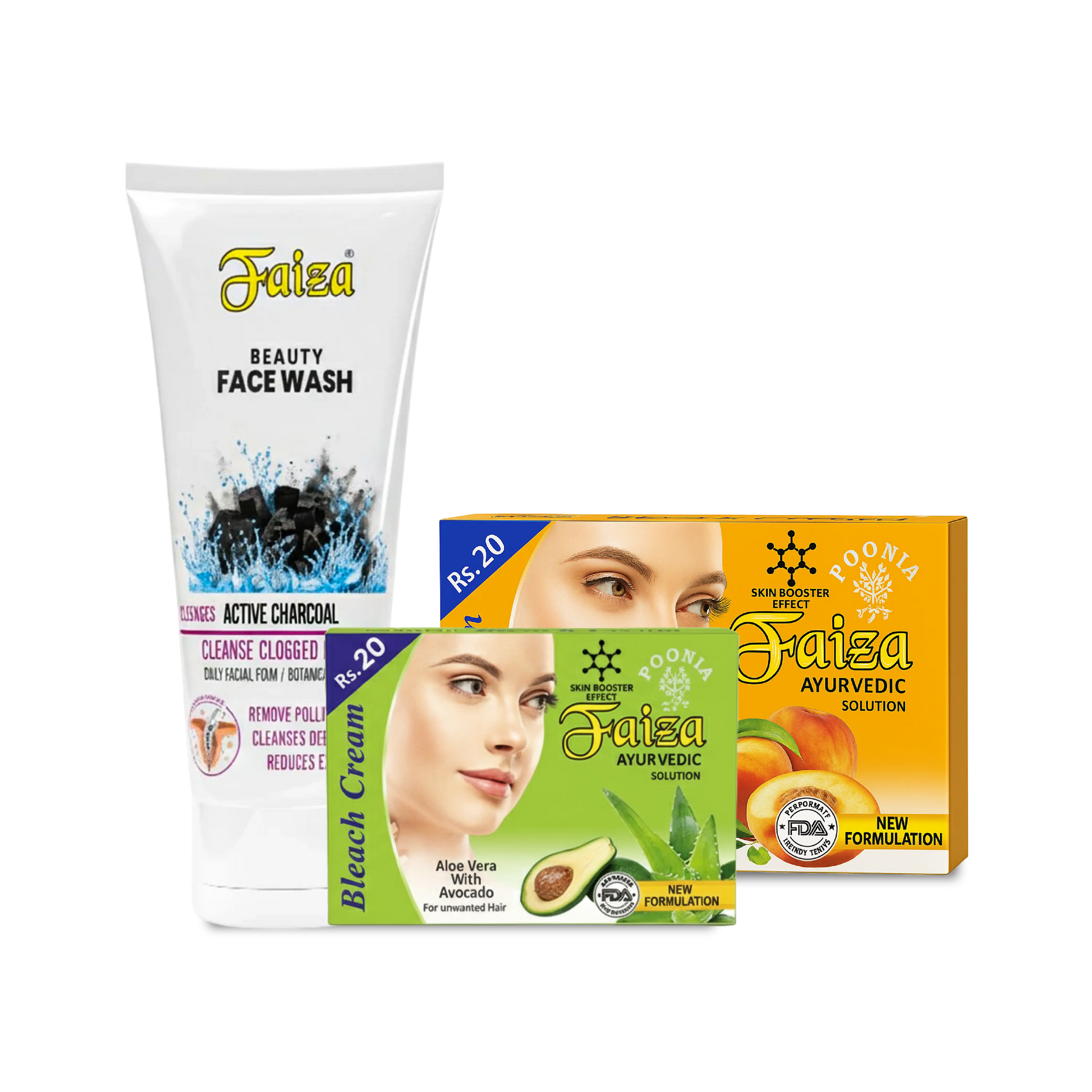 Mini Bleach & Wash Combo – Deep Cleansing & Brightening Set