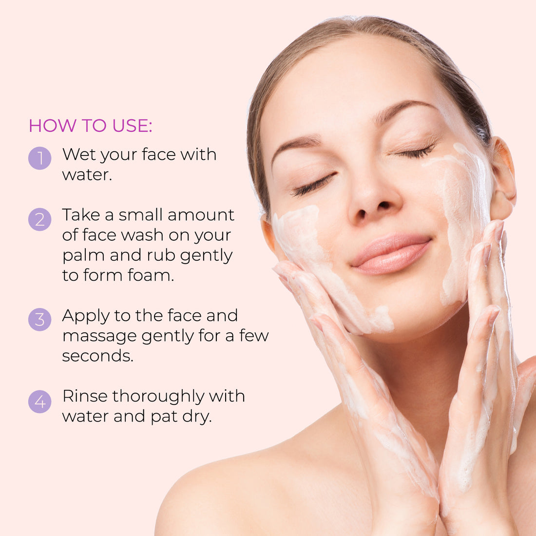 Faiza Moisture Balancing Whitening Face Wash tube on a white background