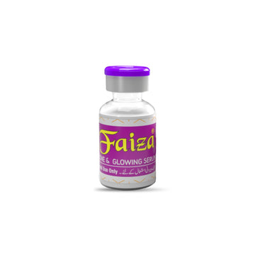 Original Faiza Acne and Glowing Serum vial for a clear, radiant complexion. A concentrated skin care formula built to combat blemishes while boosting natural skin radiance
