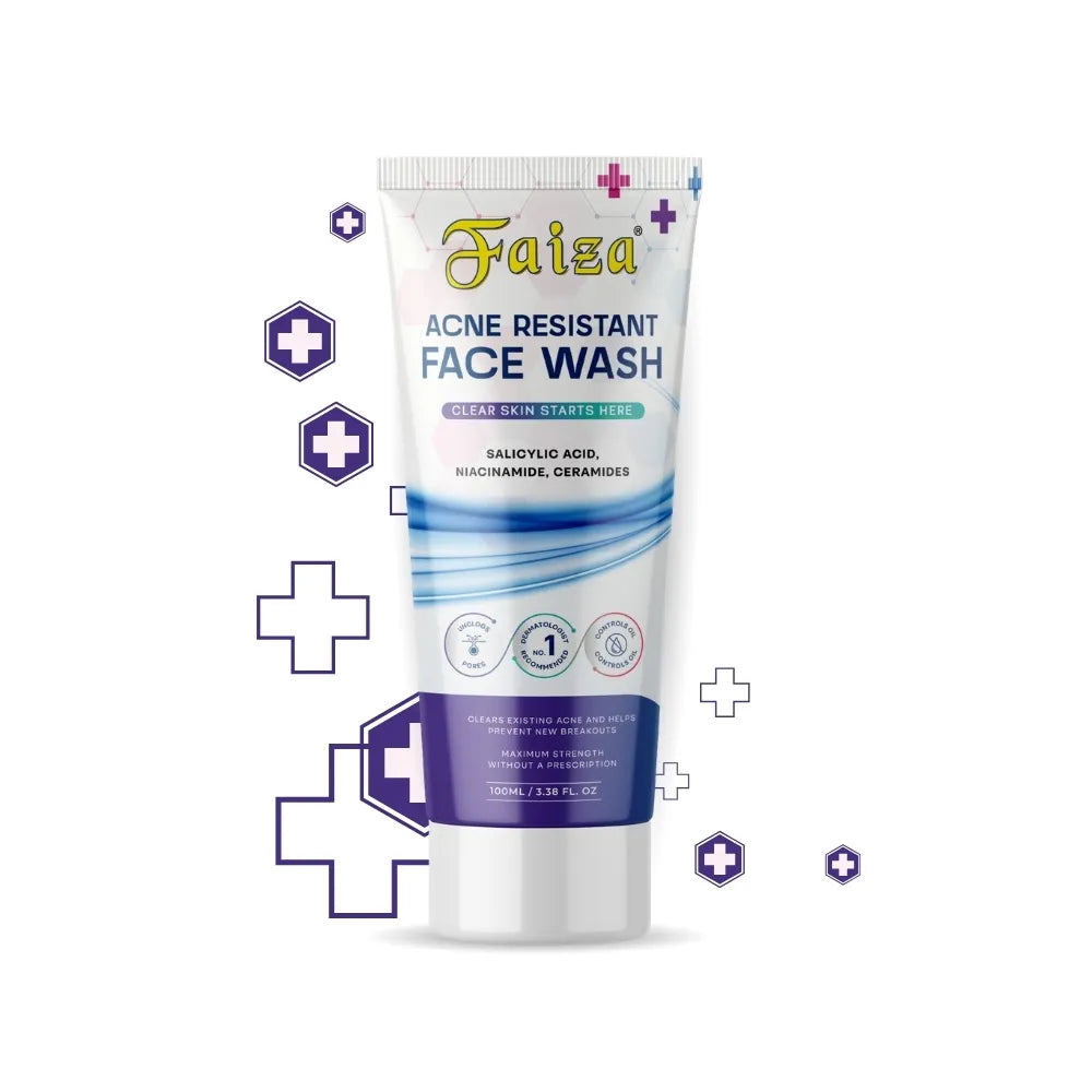 Faiza Acne Resistant Face Wash (100ml)