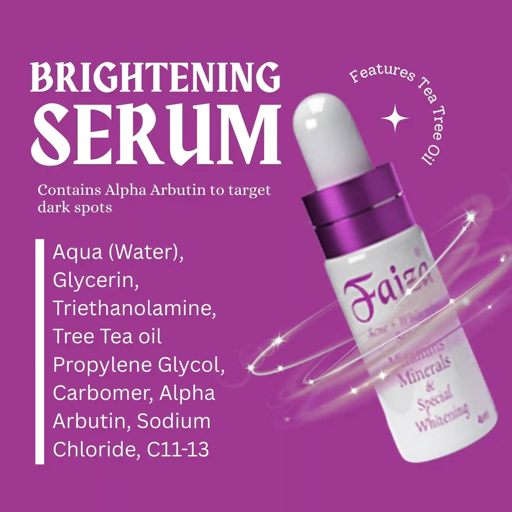 Faiza Acne + Whitening Serum (4ml) - Faiza Beauty Cream