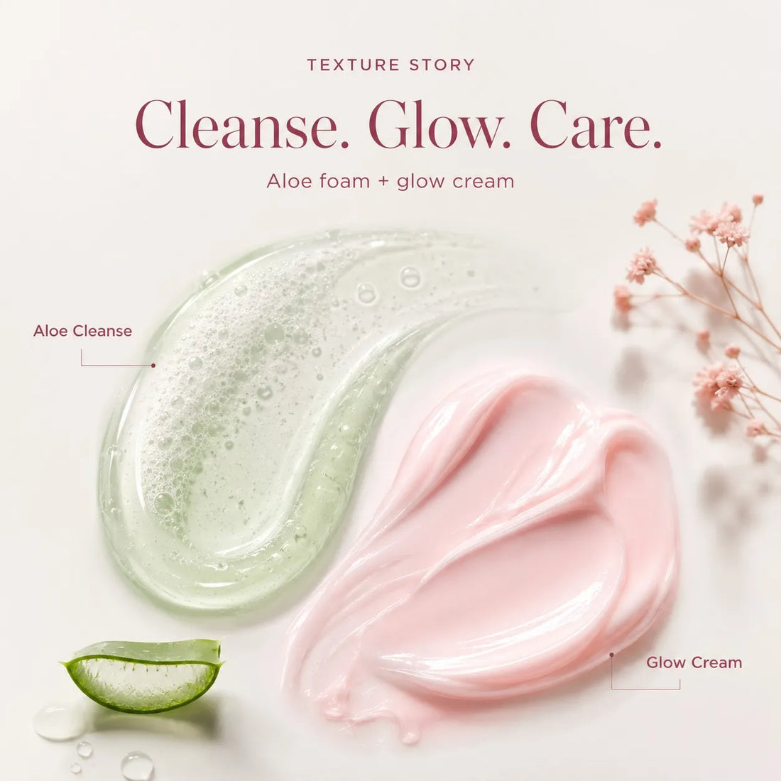 Faiza Bright Eyes Skin Boost bundle featuring Aloe Vera Face Wash and Flawless Glow Cream for radiant skin and soft touch.