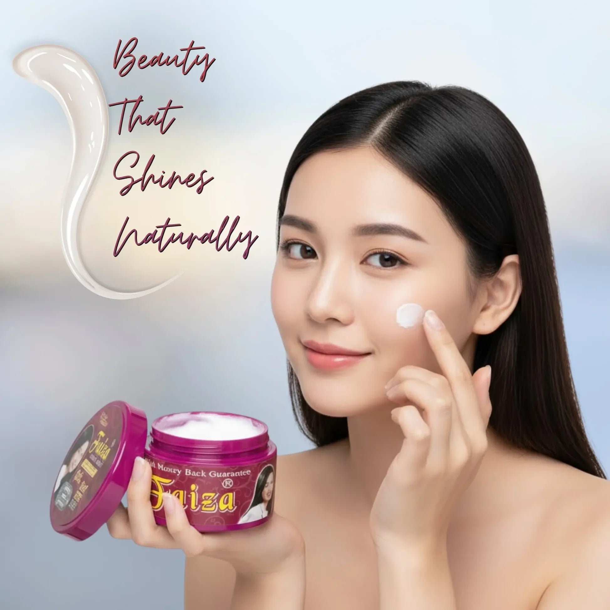 Faiza Cosmetics Beauty Cream, Beauty that Shines Naturally, Omega 3 benefits, anti-inflammatory, skin barrier support, dark spot solution, HD glow