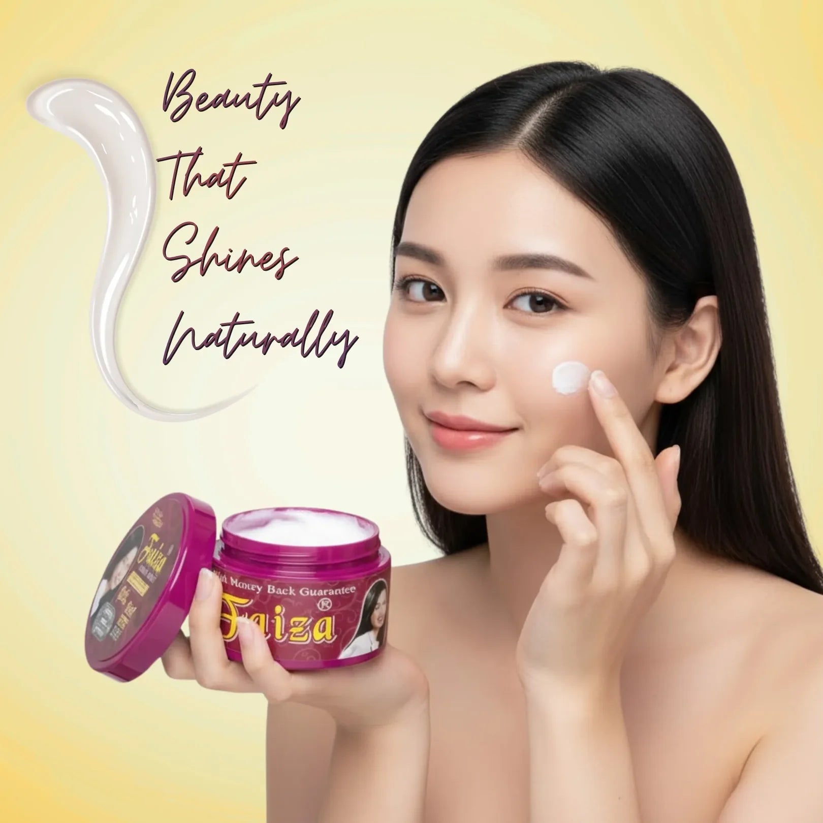 Faiza Cosmetics Beauty Cream, Omega 3, dark spot corrector, HD glow, Beauty that Shines Naturally, vibrant morning glow, best night cream