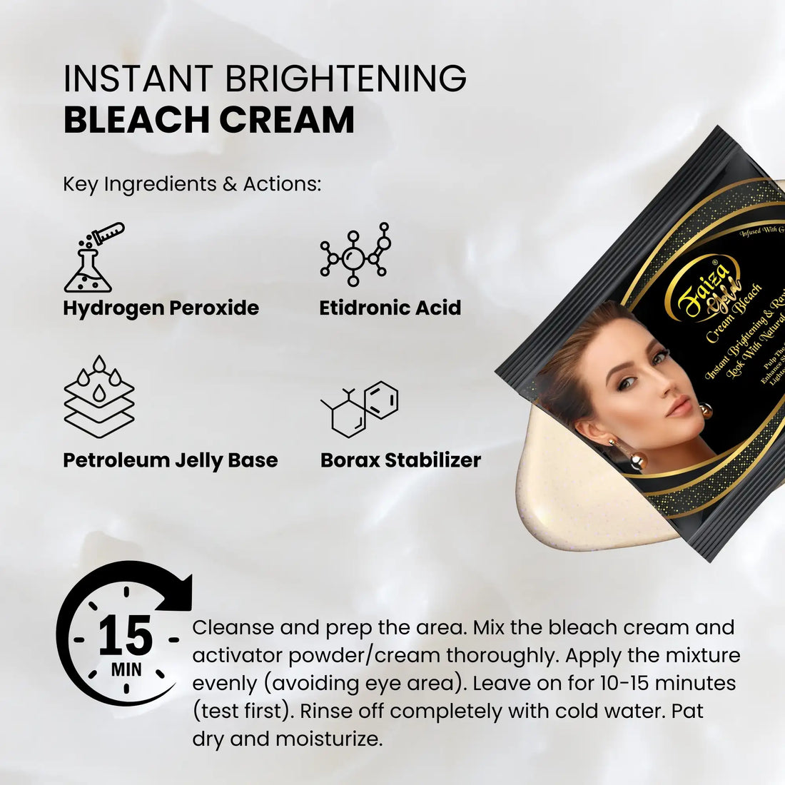 Faiza Gold Bleach Cream - Faiza Beauty Cream