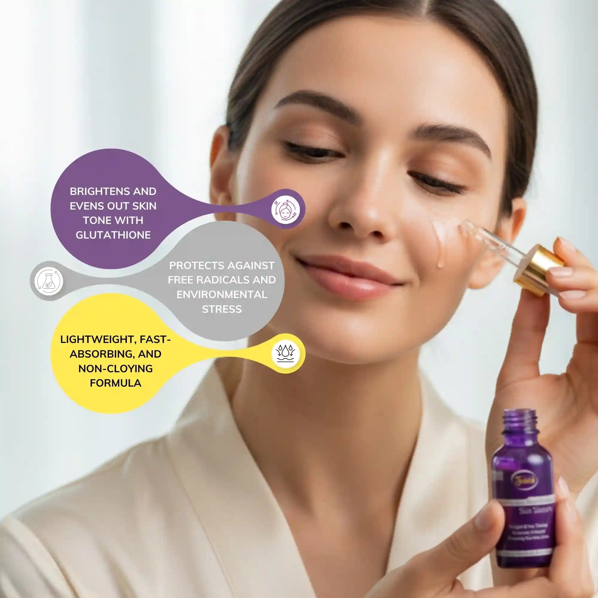 Faiza Hyaluronic + Glutathione Serum (30ml) - Faiza Beauty Cream