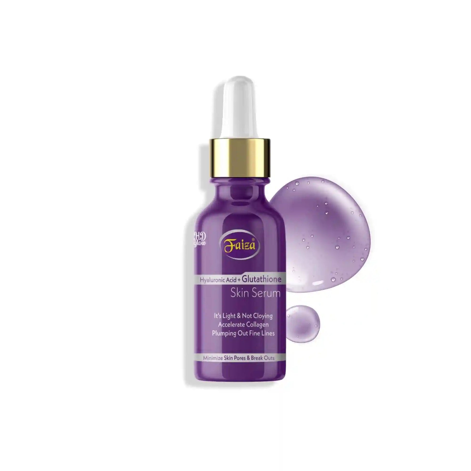 Faiza Hyaluronic + Glutathione Serum (30ml) - Faiza Beauty Cream