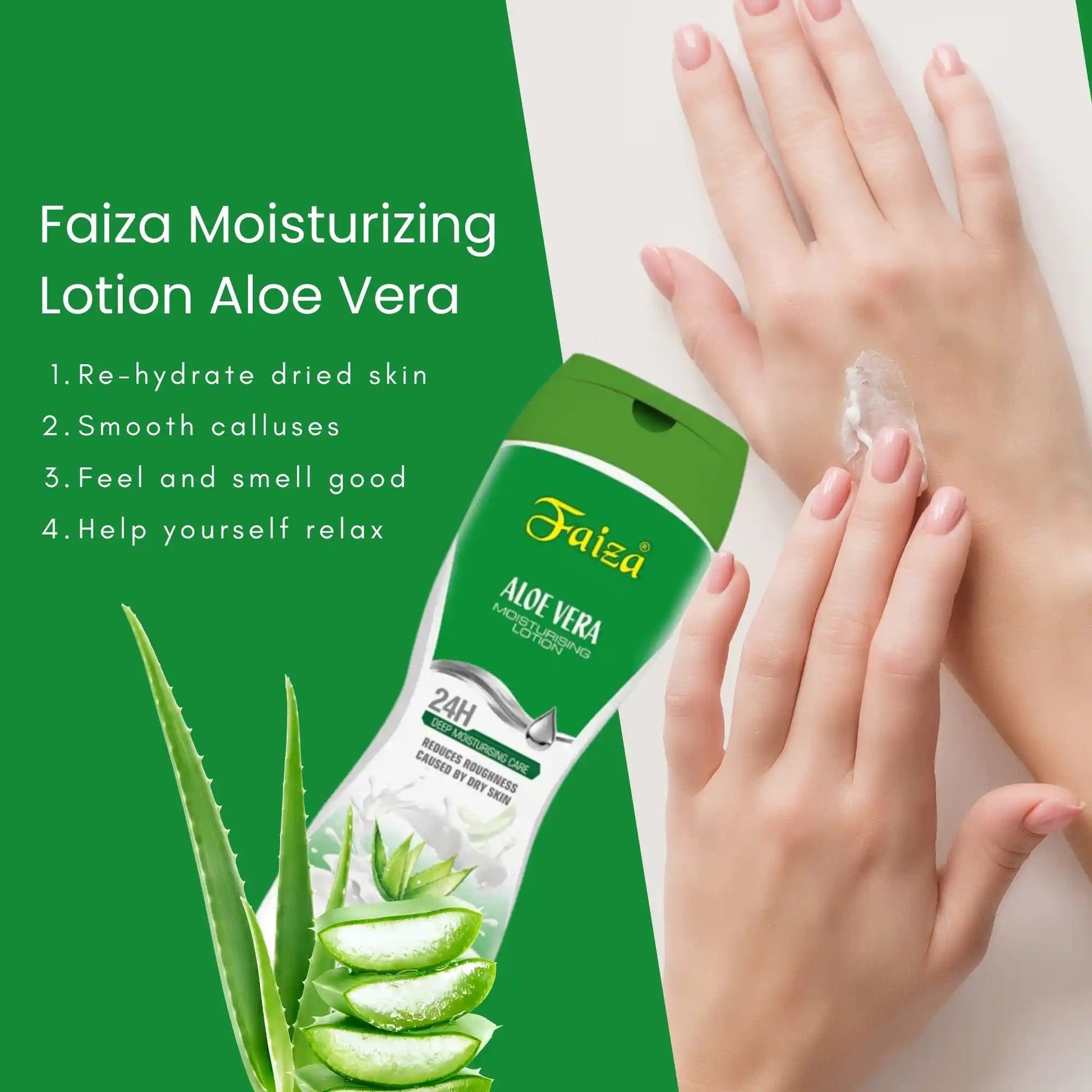 Faiza Moisturizing Lotion Aloe Vera - Faiza Beauty Cream