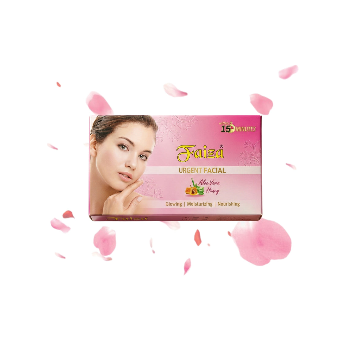 Faiza Cosmetics Urgent Facial, Aloe Vera Honey, 15 minutes instant glow, deeply cleanse, skin brightening, quick beauty touch-up, skin rejuvenation, anti-aging facial