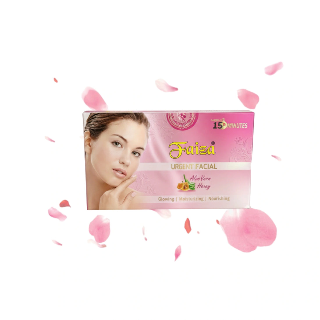 Faiza Cosmetics Urgent Facial, Aloe Vera Honey, 15 minutes instant glow, deeply cleanse, skin brightening, quick beauty touch-up, skin rejuvenation, anti-aging facial