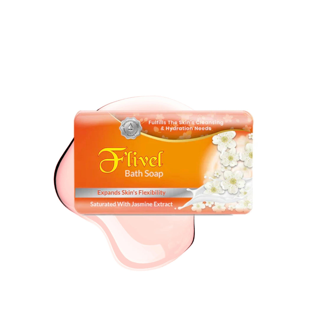 F'livel hydrating jasmine extract and milk moisturizing bath soap bar