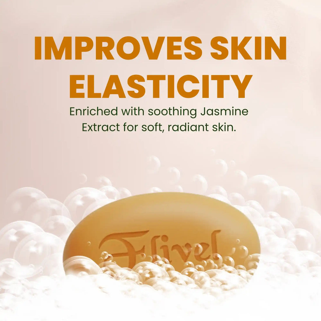 F'livel hydrating jasmine extract and milk moisturizing bath soap bar