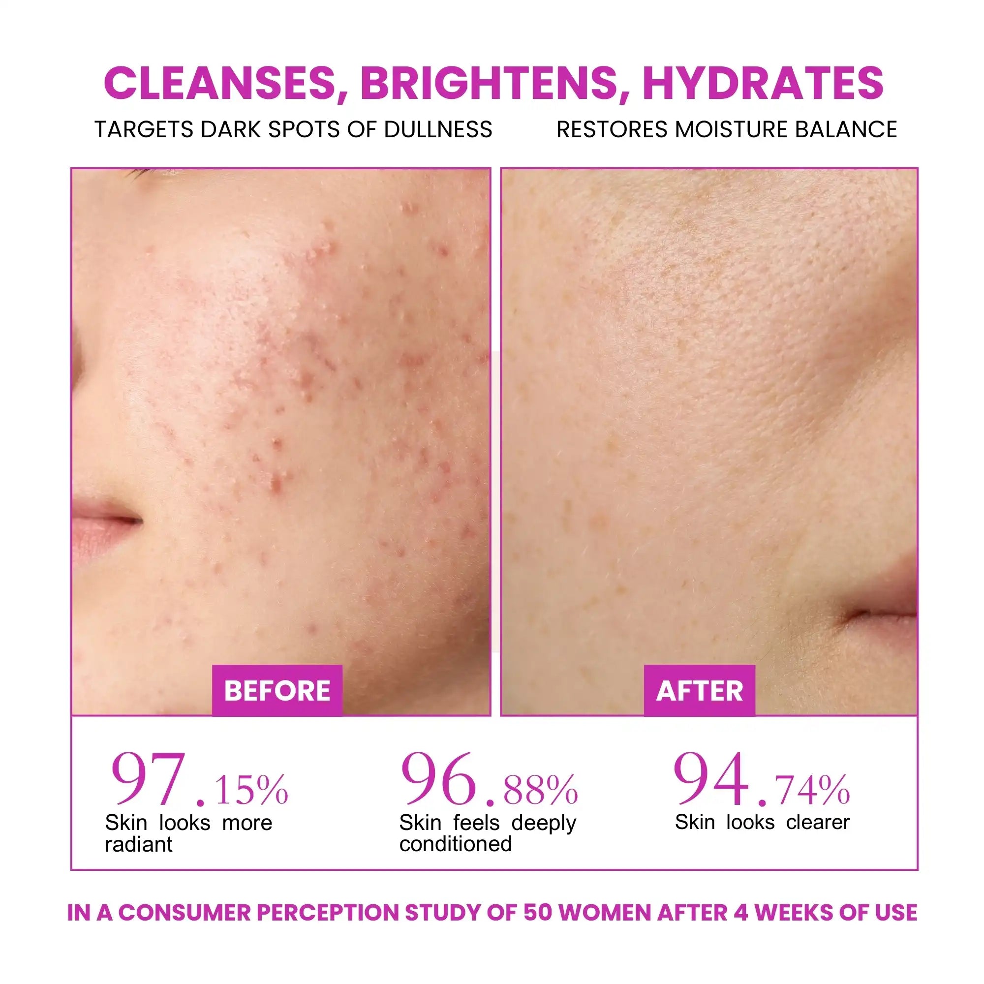 Faiza Cosmetics Gentle Hydration Hero, non-greasy, Calms Irritated Skin, prevents breakouts, Fragrance Free, deep cleansing, gentle dirt removal