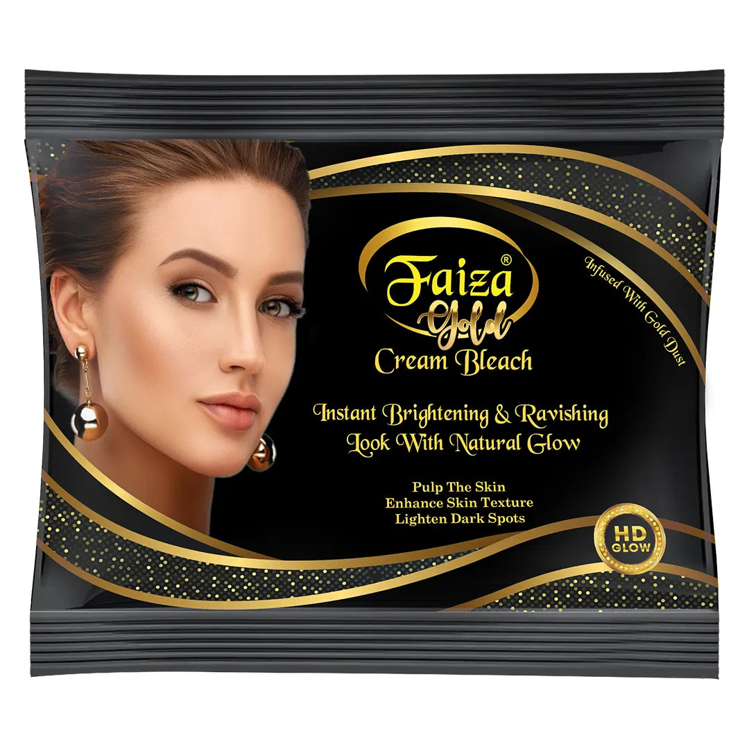 Faiza Gold Bleach Cream – Instant Glow & Brightening