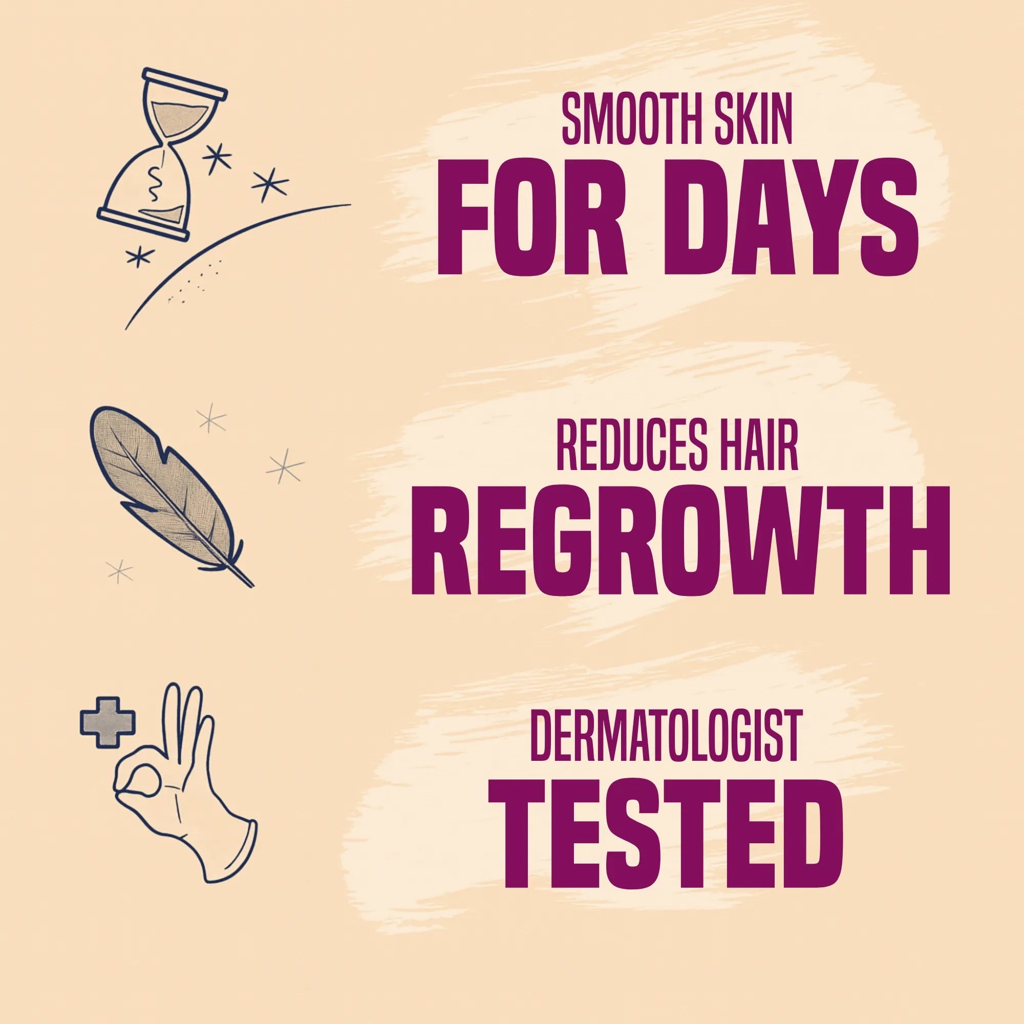 Faiza Cosmetics Hair Removal Cream, Smooth Skin For Days, reduces hair regrowth, Dermatologist Tested, long-lasting smooth skin, gentle depilatory, quick action