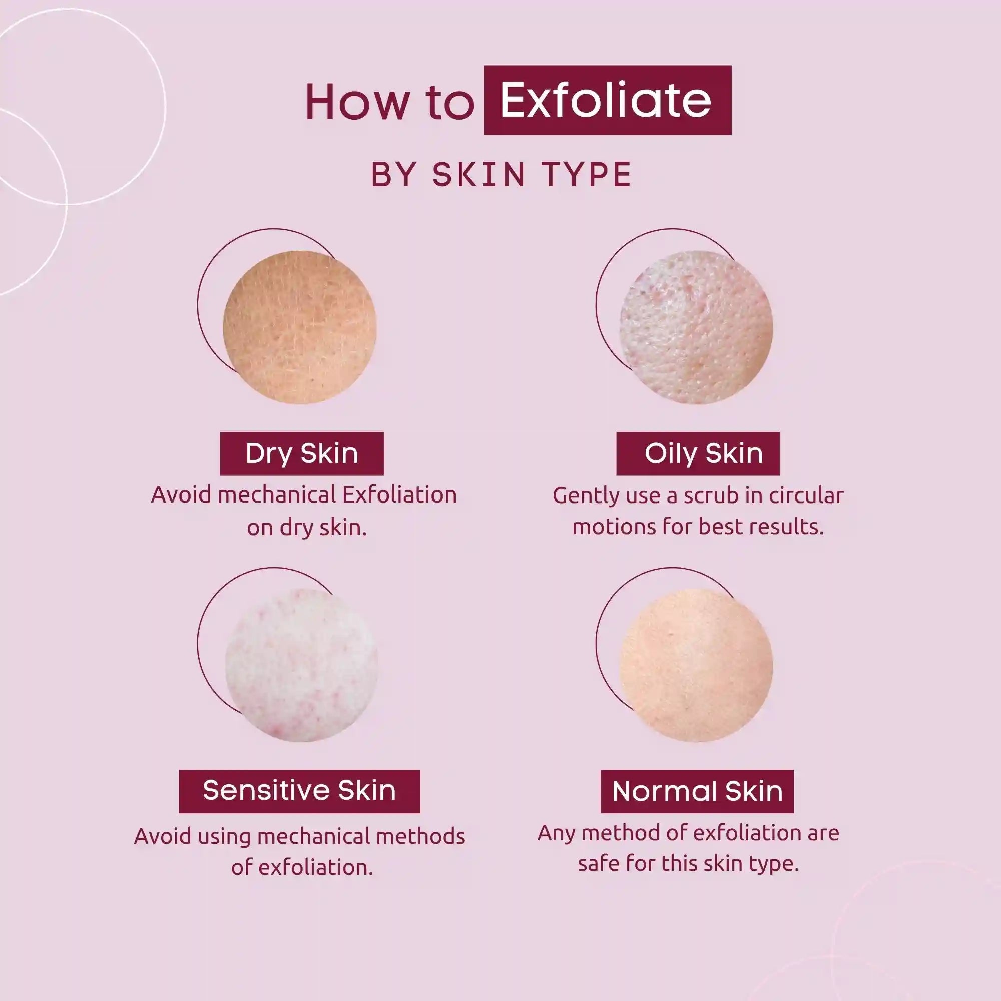 How to Exfoliate by Skin Type, Dry Skin, Oily Skin, Sensitive Skin, Normal Skin, exfoliation guide, best practices, smooth skin tips
