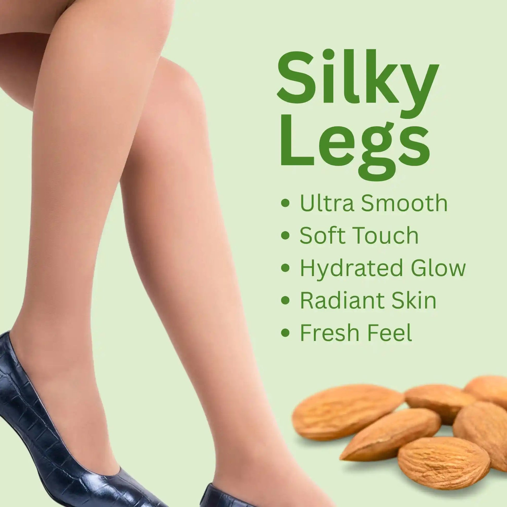 Silky Legs, Ultra Smooth, Hydrated Glow, Radiant Skin, Fresh Feel, Soft Touch, best hair removal results, trending smooth skin